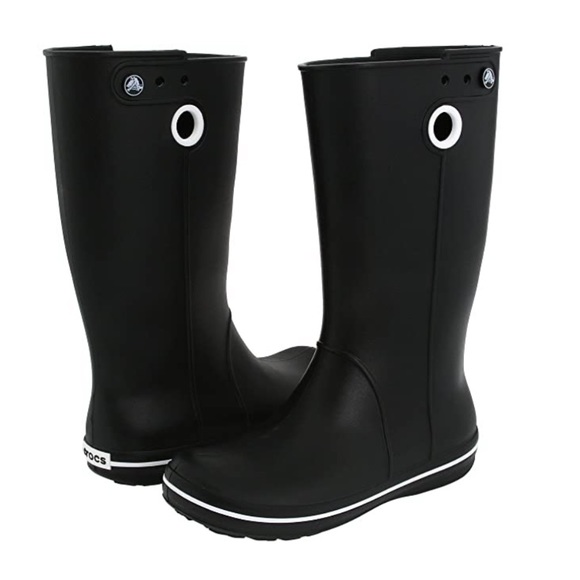 CROCS Shoes - Crocs Black Tall Jaunt Rain Boots